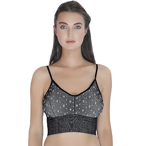 plumbury women39s nylon lightly padded wire free sports bra
