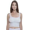 PLUMBURY Women's Nylon Lightly Padded Wire Free Sports Bra