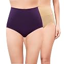 PLUMBURY Women High Waist Cotton Underwear Full