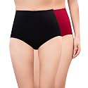 PLUMBURY Women High Waist Cotton Underwear Full
