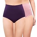 PLUMBURY Women High Waist Cotton Underwear Full