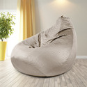 PlumpyBean XXL Tear Drop Bean Bag Cover  (Without Beans) (Beige)
