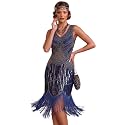 Plus Size 1920s Vintage Fringed Gatsby Sequin