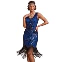 Plus Size 1920s Vintage Fringed Gatsby Sequin