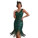 Plus Size 1920s Vintage Fringed Gatsby Sequin