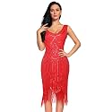 Plus Size 1920s Vintage Fringed Gatsby Sequin