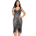 Plus Size 1920s Vintage Fringed Gatsby Sequin