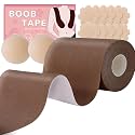 Plus Size Boobtape for Large Breasts, Wide Boob Tapes Light Brown