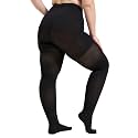MGANG Plus Size Medical Compression Tights 15-20 mmHg for Varicose Veins