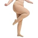 MGANG Plus Size Medical Compression Tights 15-20 mmHg for Varicose Veins