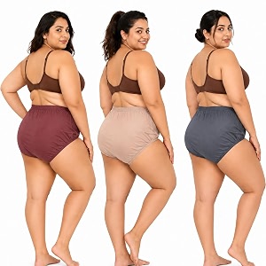 Plus Size Cotton Panties for Women