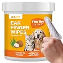 Plus Size Dog Ear Wipes for Dogs &amp; Cats, Coconut Scent, 60 Count