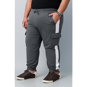 Plus Size Lycra Track Pant for Men
