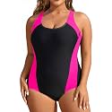 Plus Size One Piece Swimsuits for Women Athletic Tummy Control Bathing Suit