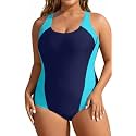 Plus Size One Piece Swimsuits for Women Athletic Tummy Control Bathing Suit