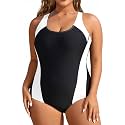 Plus Size One Piece Swimsuits for Women Athletic Tummy Control Bathing Suit