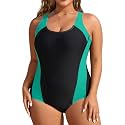 Plus Size One Piece Swimsuits for Women Athletic Tummy Control Bathing Suit
