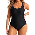 Plus Size One Piece Swimsuits for Women Athletic Tummy Control Bathing Suit