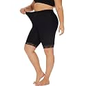 Plus Size Slip Shorts for Women Soft Modal Short Leggings Lace Shorts Under Dresses Mid Thigh Leggings Pants
