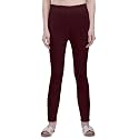 Plus Size Slub Lycra Trouser CigarettePencil Pants