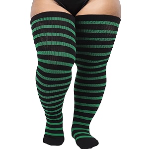 Plus Size Thigh High Socks for Women