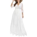 Plus Size Wedding Dresses Boho Lace Formal Bohemian Fall Long Dress