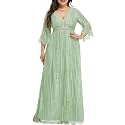 Plus Size Wedding Dresses Boho Lace Formal Bohemian Fall Long Dress