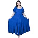 Plus Size Womens Ruffle Tiered Maxi Dress