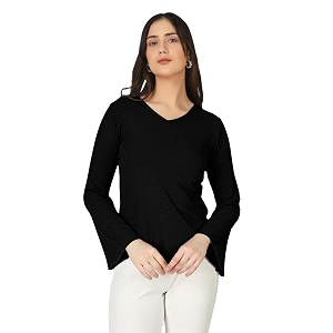 Plus Size Women Top Bell Sleeve