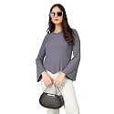 Plus Size Women Top Bell Sleeve 