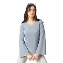 Plus Size Women Top Bell Sleeve 