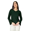 Plus Size Women Top Bell Sleeve 