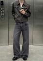Plus91 Boot-Leg Men Grey Jeans