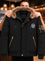 Plus91 Men Printed Puffer Jacket