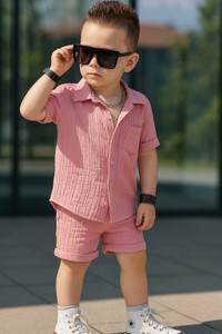 PLUSEBURRY Baby Boys Casual Shirt Shorts