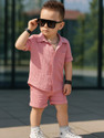 PLUSEBURRY Baby Boys Casual Shirt Shorts