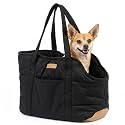 Plush Dog Purse Carrier for Small Dogs, Soft Tote, Black