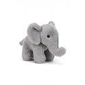 Plush Grey Elephant Toy Teddy Bear Gift 24cm Soft Toys for Baby Girl Fully Washable Plush Toys and Stuffed Toys Perfect for Nursery Play and Cuddling