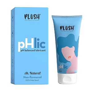 plush phlic aloe infused personal lubricant for men amp women- unflavoured 50ml  skin friendly ph balanced lube helps prevents dryness  easy to wash off amp convenient for use