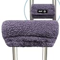 Plush Memory‑Foam Crutch Underarm Pad & Hand‑Grip Covers – Universal Fit, Breathable Moisture‑Wicking, Machine‑Washable Cushion for Crutches, Pain Relief & Chafing Protection(Pink Leopard Print)