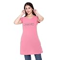 Plush Women39s Long Printed Cotton Round Neck