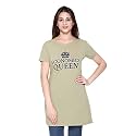 Plush Women39s Long Printed Cotton Round Neck