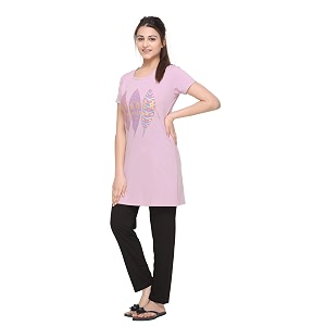 Plush Womens Poly Cotton Summer Wear Printed