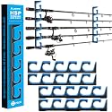 PLUSINNO H5P Fishing Rod Holders for Garage Wall/Ceiling Fishing Rod Holder