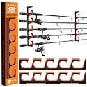 PLUSINNO H5P Fishing Rod Holders for Garage Wall/Ceiling Fishing Rod Holder