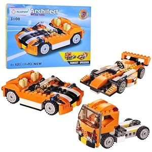 pluspoint 3 in1 speed car building blocks can build truck car f1 racing build 3 models in 1 kit blocks and bricks for kids boys amp girls speed car 3in1