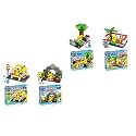 PLUSPOINT 26pc Magnetic Tiles Blocks Building Construction Toys for Kids Ages 3 and Up Imagine and Create STEM Educational Toys for Brain Development and Develop Creativity Toy Blocks