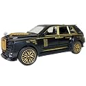 PLUSPOINT Diecast Toy Car Scale Model,Pull Back Vehicles Alloy Simulation Supercar with Lights and Sound Also for Car Dashboard,Kids,Adult (R.Royce)