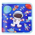 PLUSPOINT Astronaut Erasable Doodle Book for Kids | Reusable Drawing Book with Watercolor Pens | Travel Drawing Pad, Writing & Painting Activity Toy for Toddlers, Boys & Girls