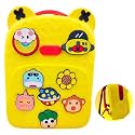 PLUSPOINT Eva Kids School Backpack Stylish & Durable Silicone Waterproof Bag for Boys and Girls Lightweight Travel Backpack Perfect for Pre-school & Kindergarten Adventures (Yellow)